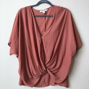 F21 loose warm mauve top